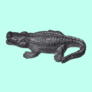 Amulette Thai Crocodile par le très vénérable LP Thong
