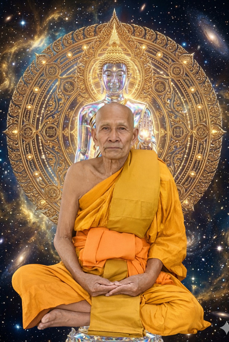 Le très vénérable Luang Phor Boonmee Atithammo du Wat Pa Thep Nimit