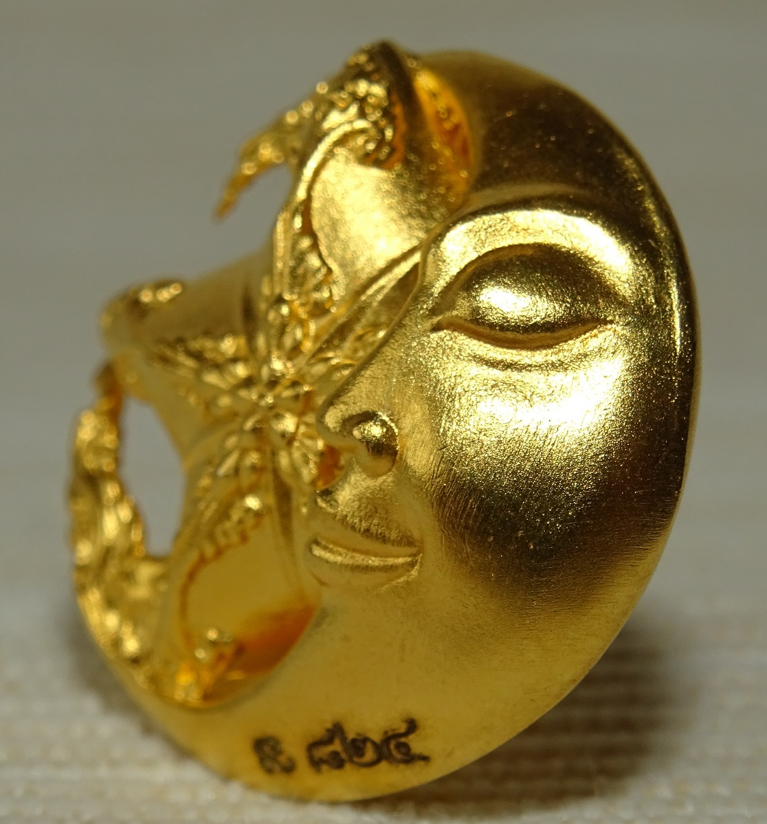 Superbe amulette thaï Chan Phan Dao Moon (Astro Lune-Étoile)